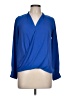 Red Herring 100% Polyester Blue Long Sleeve Blouse Size 10 - photo 1