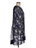 Club Monaco 100% Silk Floral Blue Kimono Size 8 - photo 4