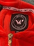 White Mark Red Zip Up Hoodie Size M - photo 7
