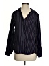 Grayson 100% Lyocell Stripes Black Long Sleeve Blouse Size Sm (2) - photo 1