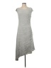 Max Studio Metallic Gray Casual Dress Size M - photo 1