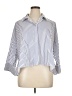 Zara Basic Stripes Blue 3/4 Sleeve Button-Down Shirt Size XL - photo 1