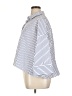 Zara Basic Stripes Blue 3/4 Sleeve Button-Down Shirt Size XL - photo 5