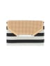 Stella & Dot Stripes Ivory Tan Clutch One size - photo 1