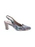 Gabor Floral Silver Gray Mule/Clog Size 6 1/2 - photo 1