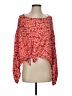 Blu Pepper 100% Rayon Red Long Sleeve Blouse Size S - photo 1