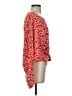 Blu Pepper 100% Rayon Red Long Sleeve Blouse Size S - photo 4