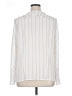 Norton McNaughton 100% Polyester Stripes Ivory Long Sleeve Blouse Size 14 - photo 2