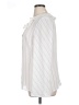 Norton McNaughton 100% Polyester Stripes Ivory Long Sleeve Blouse Size 14 - photo 5