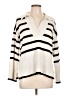 Ellen Tracy Stripes Ivory Pullover Sweater Size L - photo 1