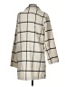 MELLODAY Checkered-gingham Ivory Coat Size S - photo 2