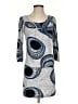 BCBGMAXAZRIA Print Blue Casual Dress Size XS - photo 1