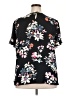 Van Heusen 100% Polyester Floral Black Short Sleeve Blouse Size XXL - photo 2