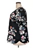 Van Heusen 100% Polyester Floral Black Short Sleeve Blouse Size XXL - photo 5