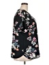 Van Heusen 100% Polyester Floral Black Short Sleeve Blouse Size XXL - photo 4