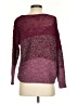 Quinn Color Block Burgundy Pullover Sweater Size S - photo 2