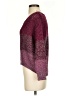 Quinn Color Block Burgundy Pullover Sweater Size S - photo 5