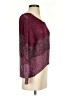 Quinn Color Block Burgundy Pullover Sweater Size S - photo 4