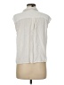 Forever 21 Ivory Sleeveless Button-Down Shirt Size M - photo 2