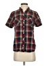 Tommy Hilfiger 100% Cotton Plaid Red Short Sleeve Button-Down Shirt Size XS - photo 1