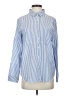 Dylan Stripes Blue Long Sleeve Blouse Size S - photo 1