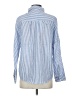 Dylan Stripes Blue Long Sleeve Blouse Size S - photo 2