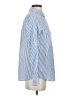 Dylan Stripes Blue Long Sleeve Blouse Size S - photo 4