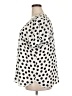 Van Heusen 100% Polyester Polka Dots Ivory Short Sleeve Blouse Size XXL - photo 5