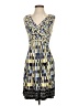 Max and Cleo Print Blue Cocktail Dress Size 2 - photo 1