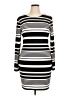 Jennifer Lopez Stripes Black Casual Dress Size XL - photo 1