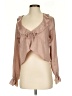 Donna Mizani Tan Long Sleeve Blouse Size S - photo 1