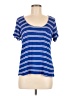 Splendid Stripes Blue Short Sleeve Top Size M - photo 1
