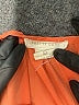 Pretty Good 100% Polyester Orange Short Sleeve Blouse Size L - photo 7