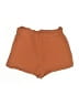Shein 100% Polyester Solid Orange Shorts Size XL - photo 1