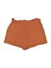 Shein 100% Polyester Solid Orange Shorts Size XL - photo 2