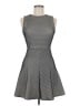Zara Chevron-herringbone Gray Cocktail Dress Size S - photo 1