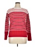 Kim Rogers 100% Cotton Stripes Red Pullover Sweater Size L - photo 1