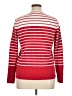 Kim Rogers 100% Cotton Stripes Red Pullover Sweater Size L - photo 2