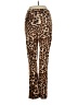 By Design Animal Print Brown Casual Pants Size 6 - photo 2