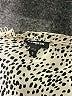 Express Outlet 100% Polyester Animal Print Ivory Short Sleeve Blouse Size M - photo 7
