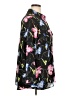 Apt. 9 Floral Black Long Sleeve Blouse Size 1X - photo 4