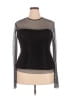 Aqua Black Long Sleeve Blouse Size XL - photo 1