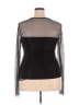 Aqua Black Long Sleeve Blouse Size XL - photo 2