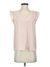 Sweet Rain 100% Polyester Pink Short Sleeve Blouse Size S - photo 1
