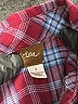 Tea Plaid Burgundy Long Sleeve Button-Down Shirt Size 7 - photo 3