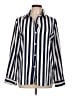 Shein Stripes Ivory Long Sleeve Blouse Size L - photo 1