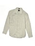 Crewcuts 100% Cotton Houndstooth Ivory Long Sleeve Button-Down Shirt Size 10 - photo 1