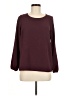 Petite Assembly 100% Polyester Burgundy Long Sleeve Blouse Size M (petite) - photo 1