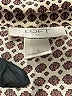 Ann Taylor LOFT Outlet 100% Polyester Houndstooth Brown Long Sleeve Blouse Size S - photo 7