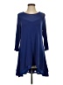 Alisha. D Solid Blue Casual Dress Size S - photo 1